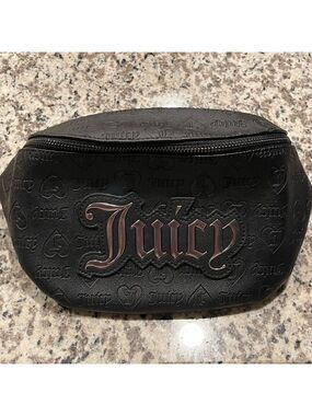 NWT Juicy Couture liquorice Upgrade U Black Waist Bag